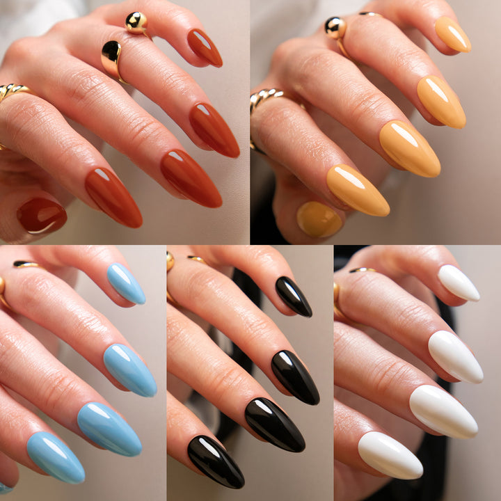 elegante Stiletto-Nägel im Hochglanz-Finish Karnz
