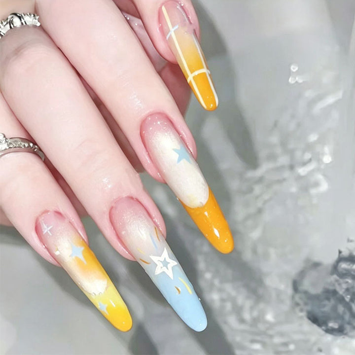 Künstlerische Lange Stiletto-Nagelverzierungen Karnz
