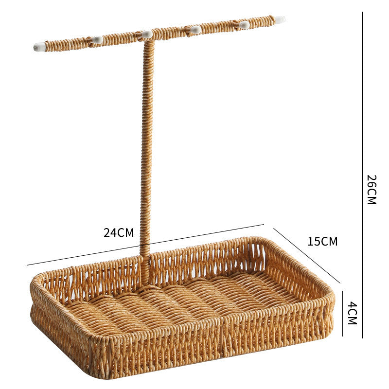 Unisex Vielseitiger Aufbewahrungskorb mit Haken Karnz