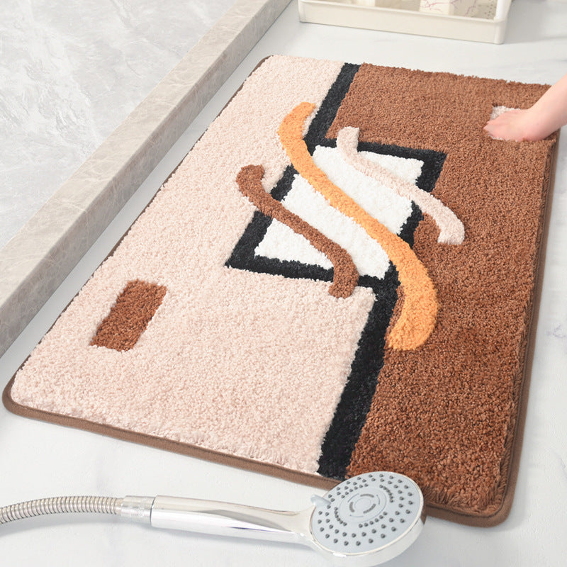 Abstraktes Design Badteppich