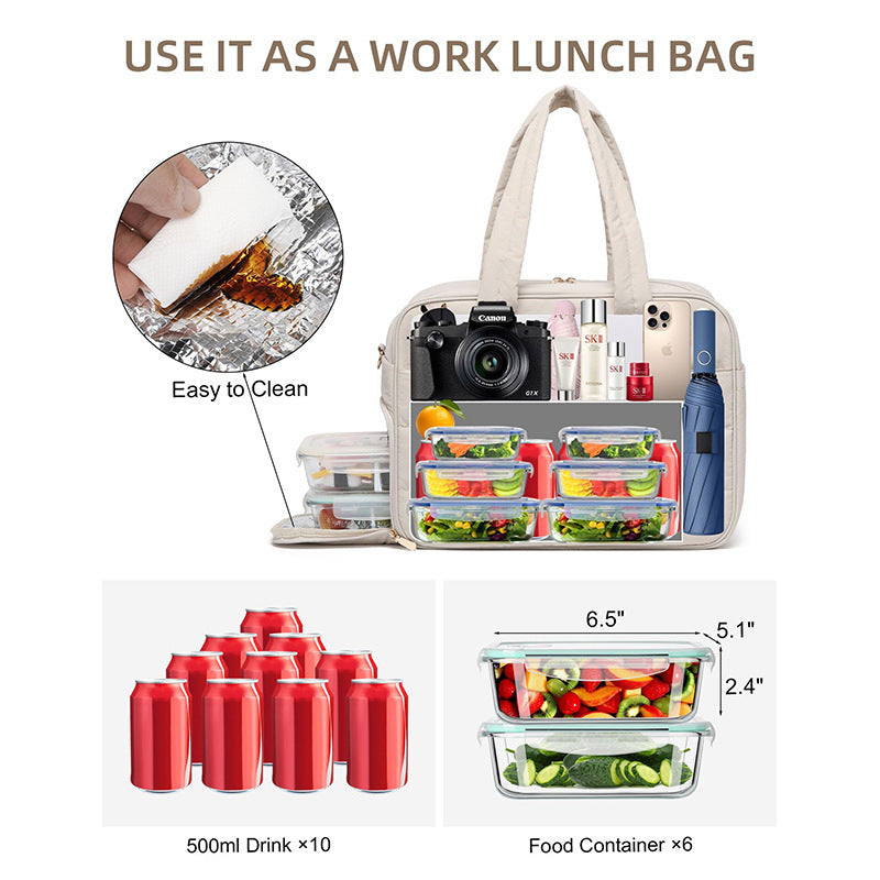 Isolierte Lunchbox-Tasche mit Separatem Aufbewahrungsfach Karnz