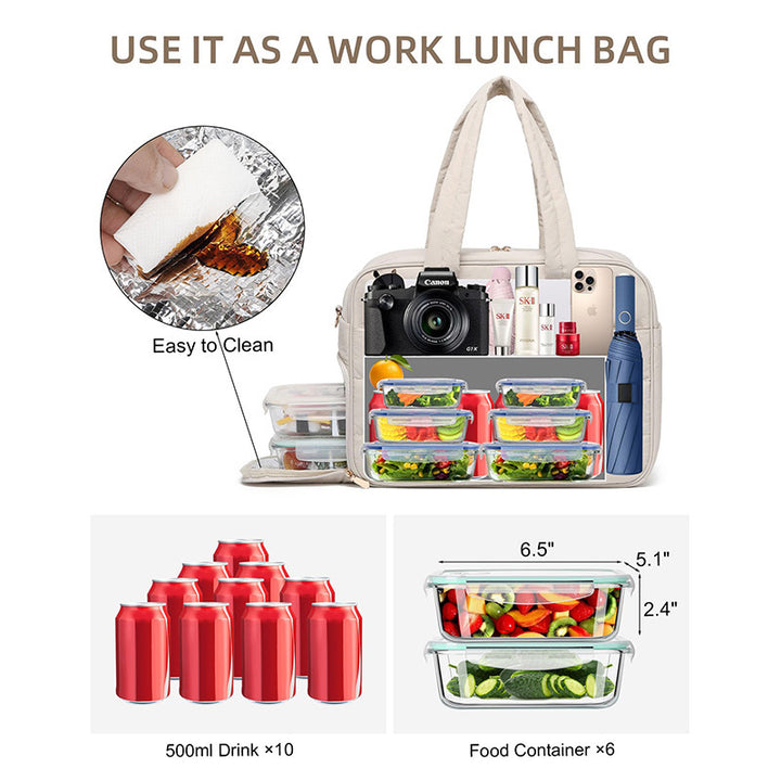 Isolierte Lunchbox-Tasche mit Separatem Aufbewahrungsfach Karnz