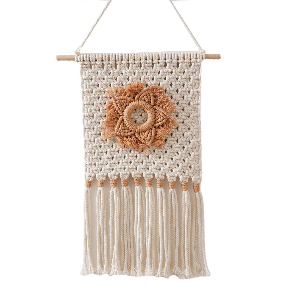 Makramee Blumen Wanddeko Karnz