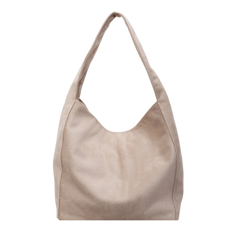 Weiches Wildleder Hobo Tote Bag