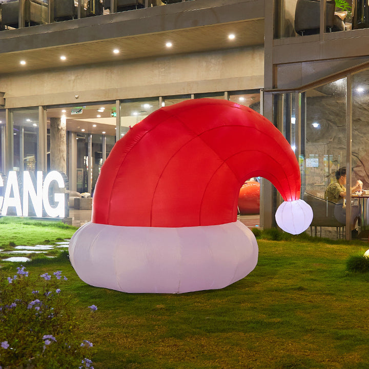 Aufblasbarer Weihnachtsmann mit Geschenken Karnz