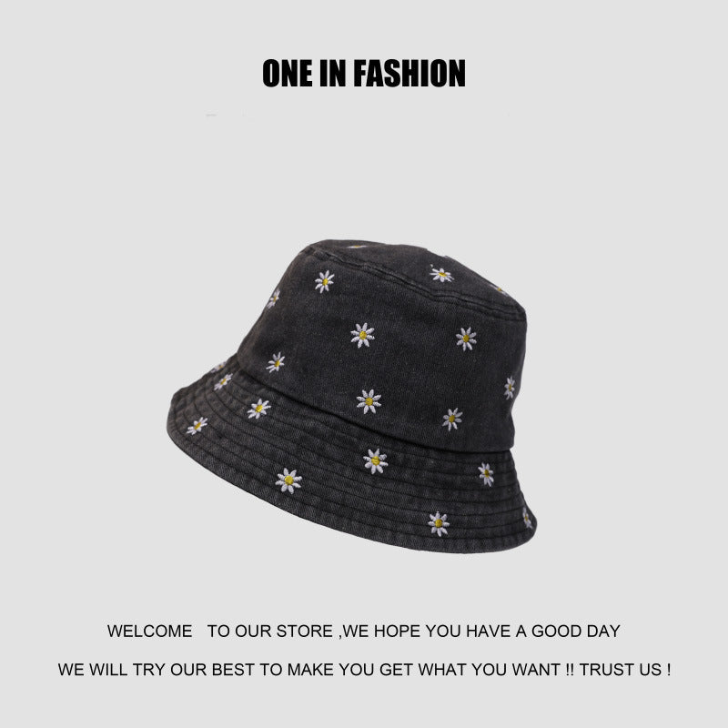 Stylischer floral bestickter Bucket Hat
