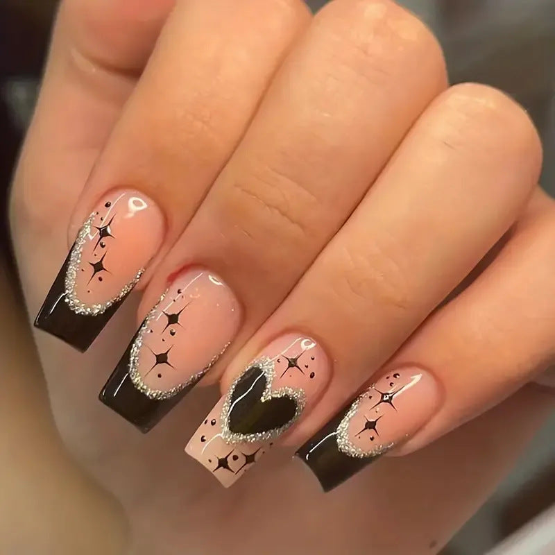 Herz-Design Acryl-Nagelkunst Set Karnz
