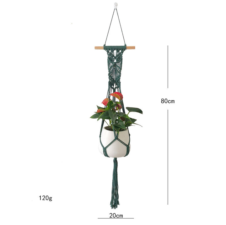 Makramee-Blumenhalter mit elegantem Design