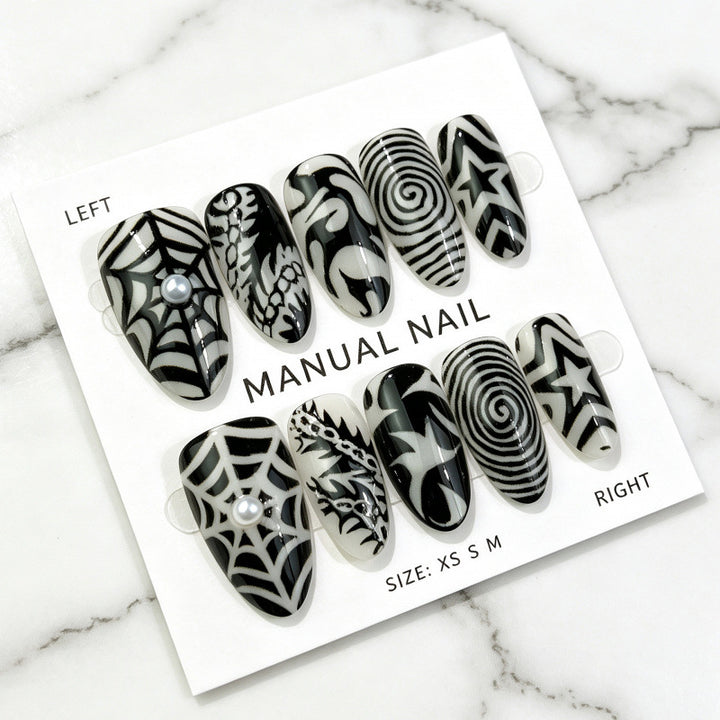 Künstlerisches manuelles Acryl-Nagelset