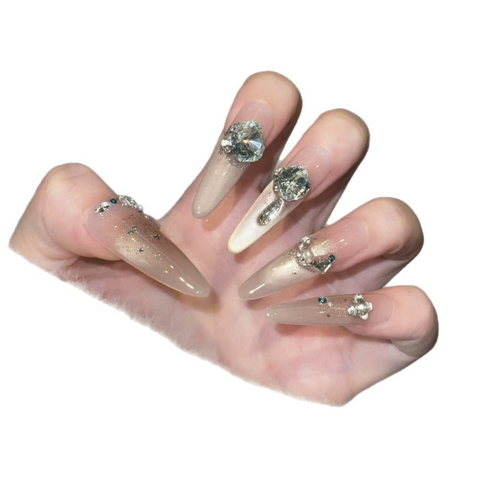 Premium Glamouröse Press-On Nagelset