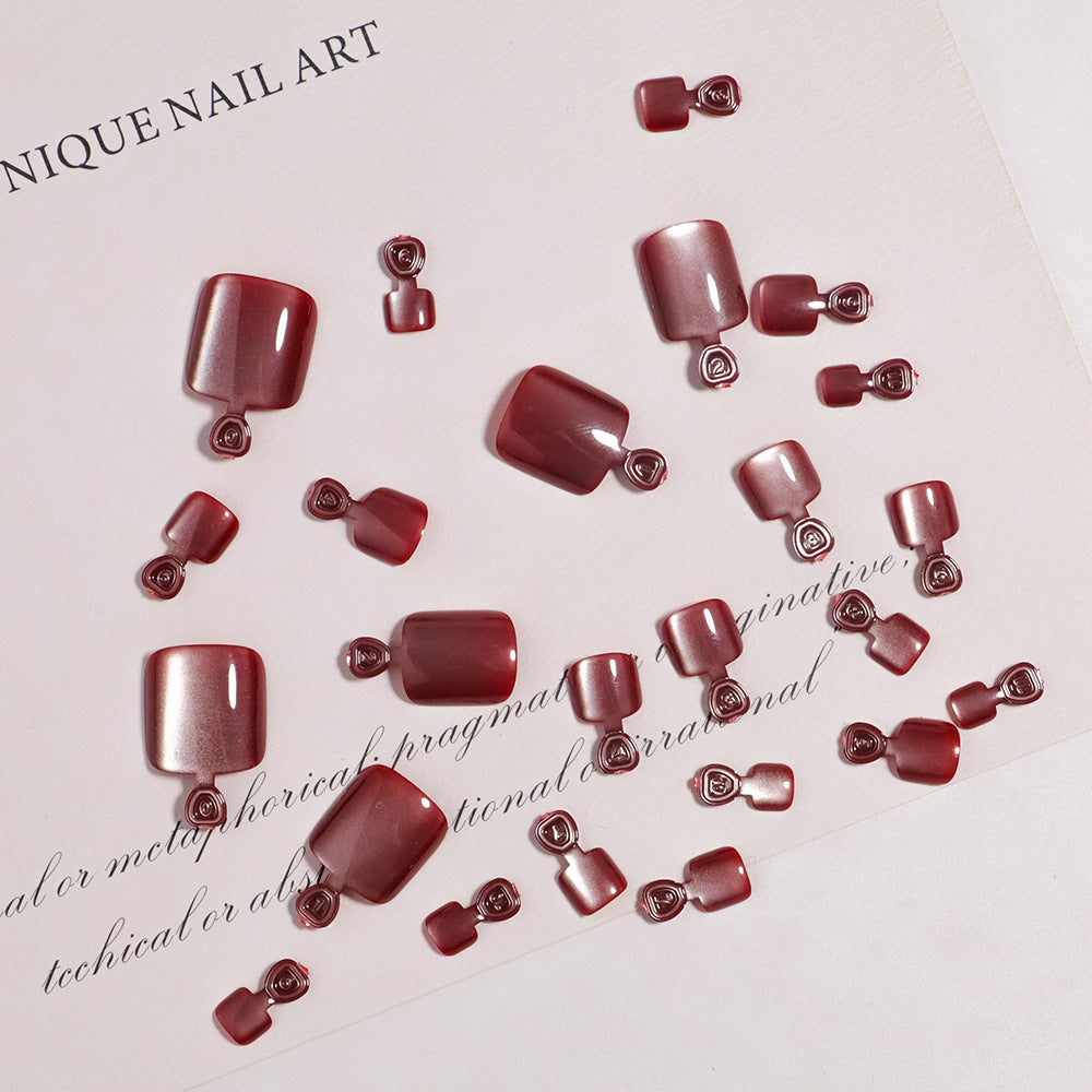 Premium Nail Art Press-On Fußnagel Set Karnz