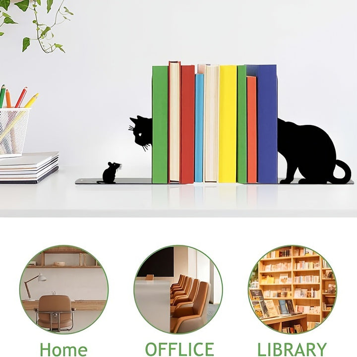 Dekorative Katzenbuchstützen
