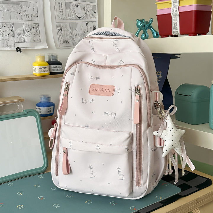 Stylische Love-Beschmückte Rucksack Karnz
