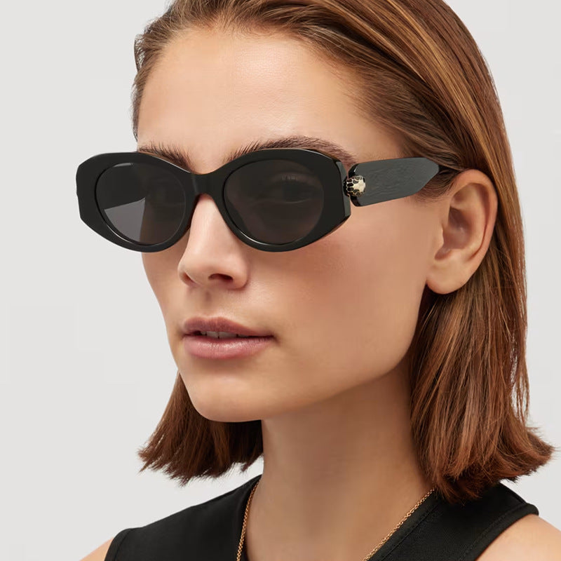 Damen extravagante Sonnenbrille im einzigartigen Schildkrötenmuster Karnz