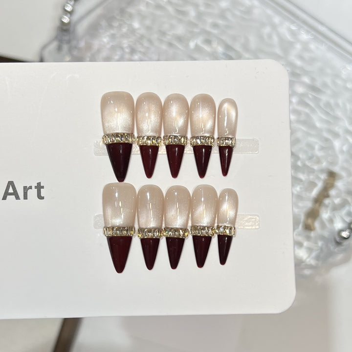 Elegantes Stiletto Nagelkunst Set