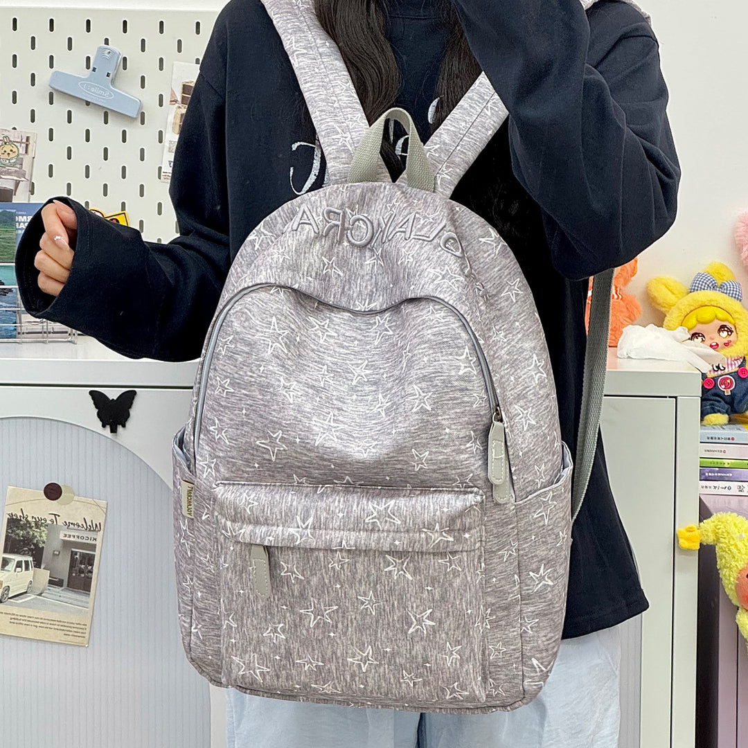 Lässig Alltags-Star-Print-Rucksack Karnz