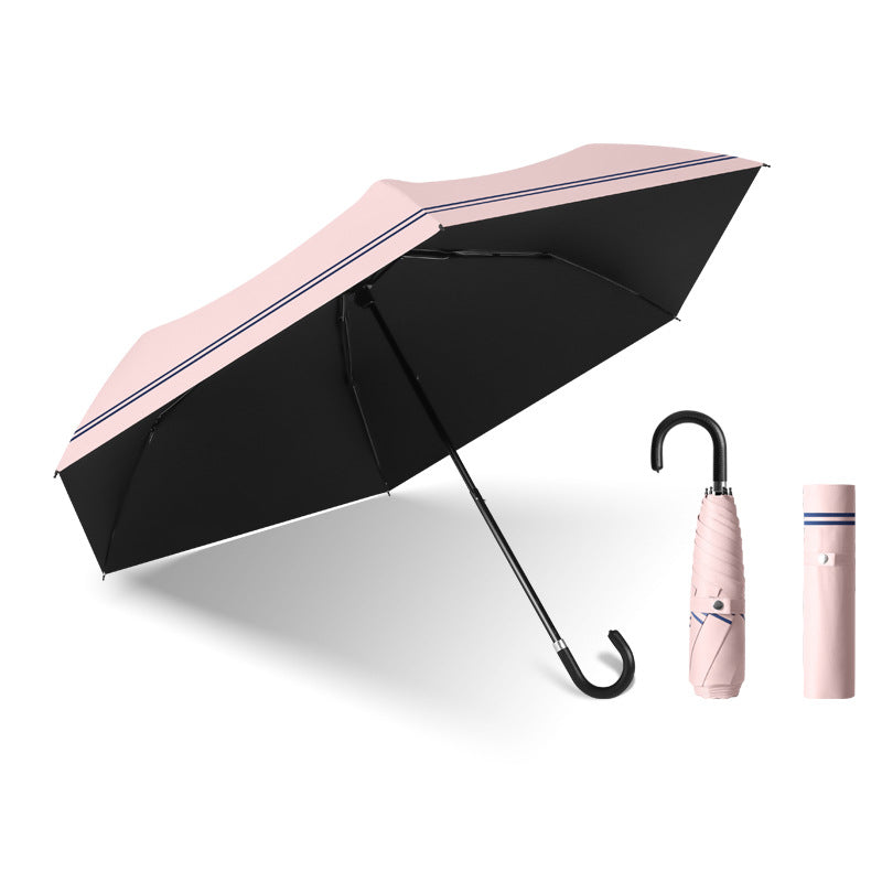 Damen Urbaner Klappregenschirm mit Windschutz und ergonomischem Griff Karnz