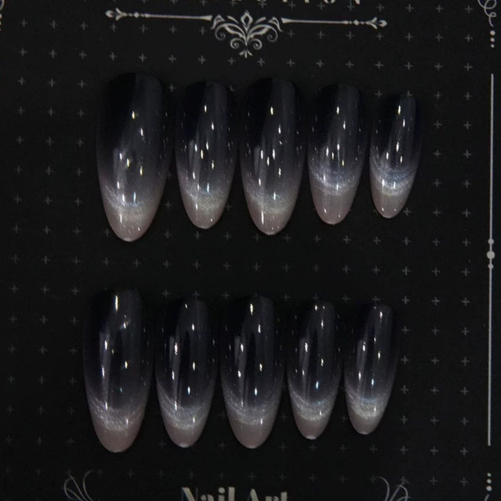 Ombre Stiletto Druck-Nageldesigns