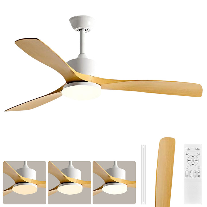 Moderner Deckenventilator mit integrierter LED-Lampe