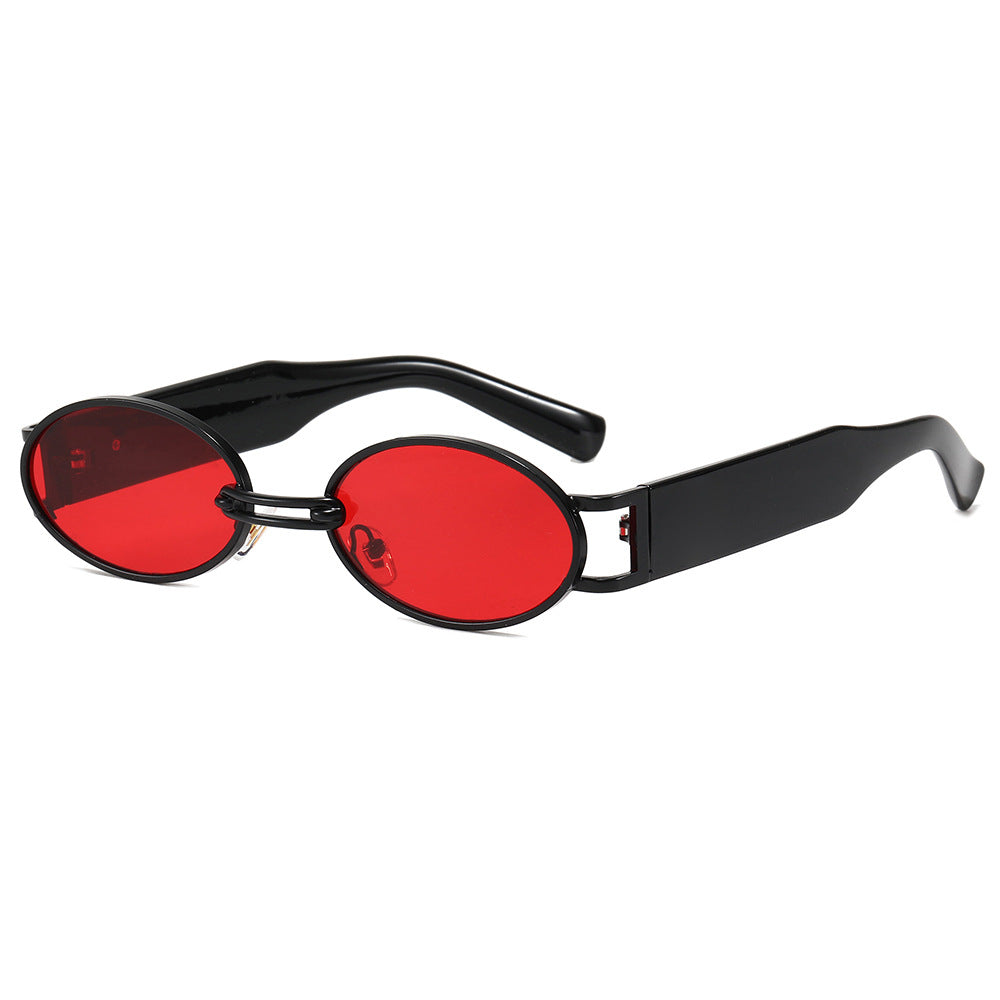 Damen modische Sonnenbrille im ovalen Design Karnz