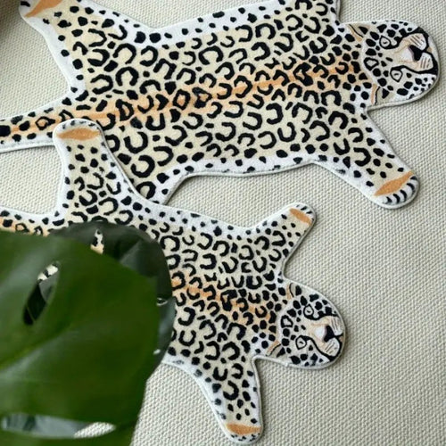 Leopardenmuster Plüsch Badezimmermatte