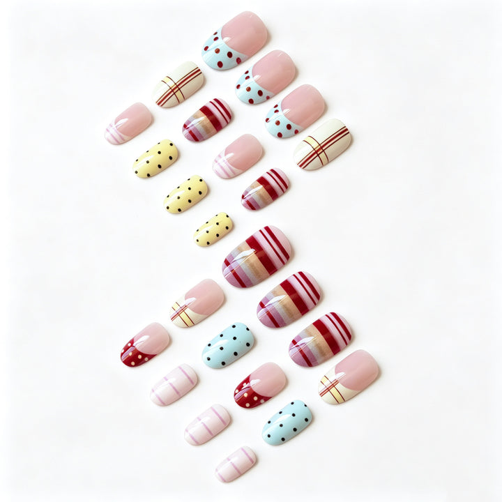 Trendiges Gemischtes Design Nagelkunst
