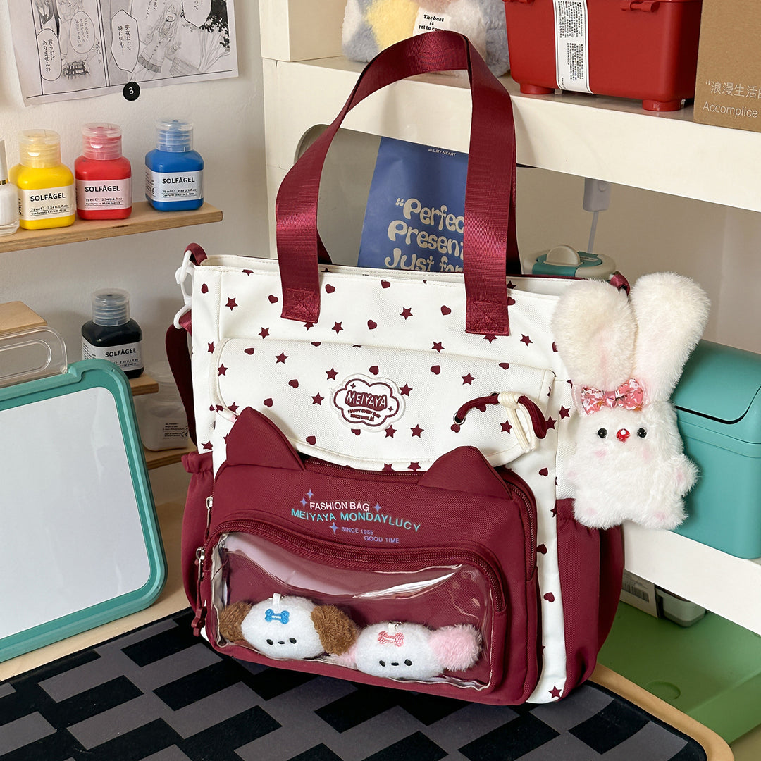 Stylische Wasserfeste Sternmuster Rucksack Karnz