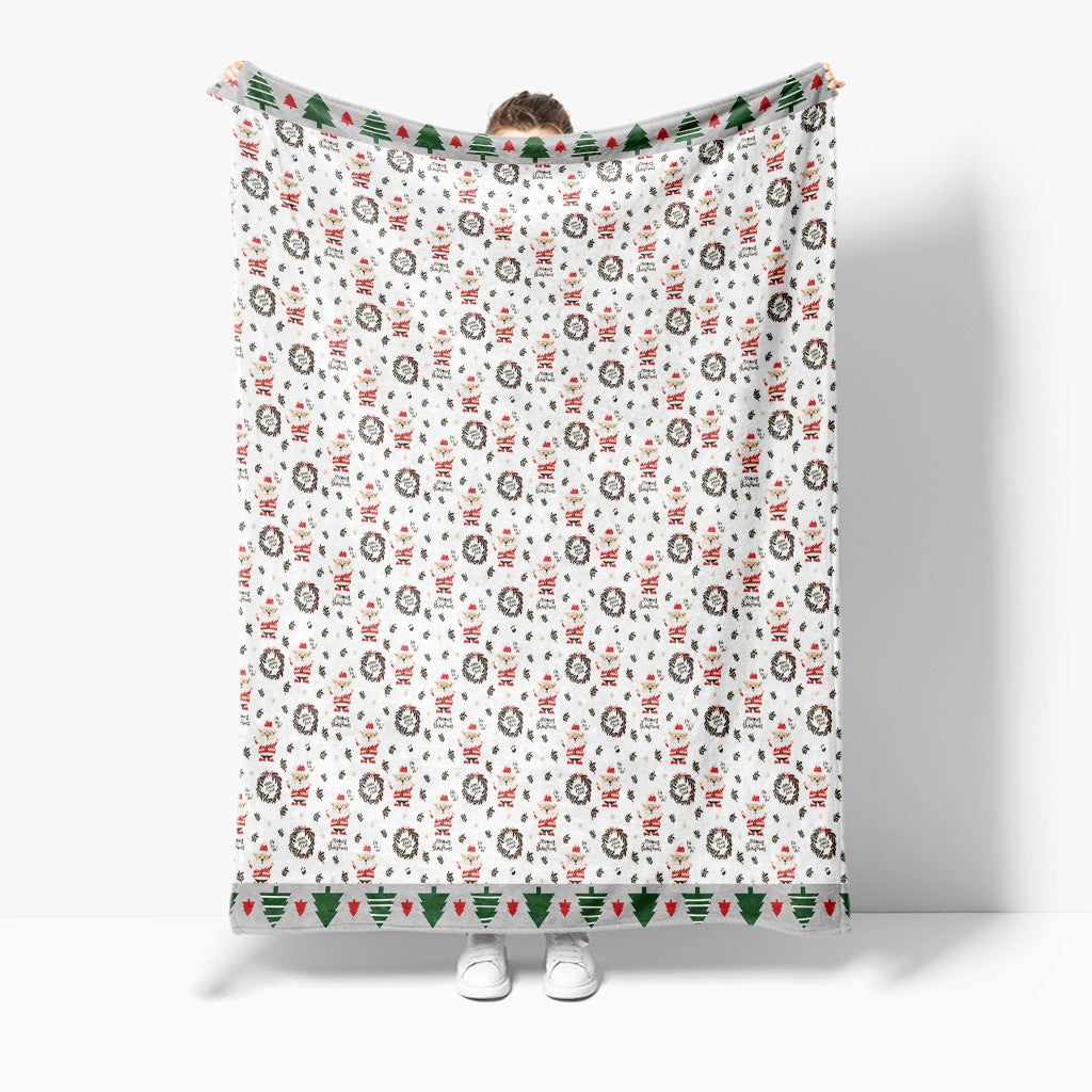 Festliche Feiertags-Fleece-Decke