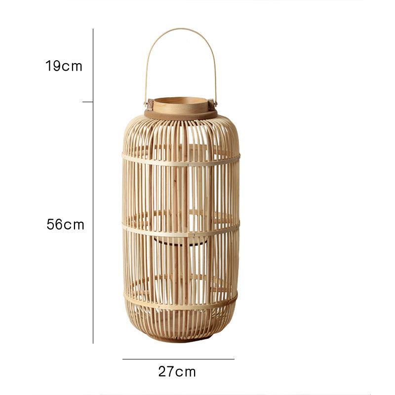 Langanhaltende Rattan-Laterne Karnz