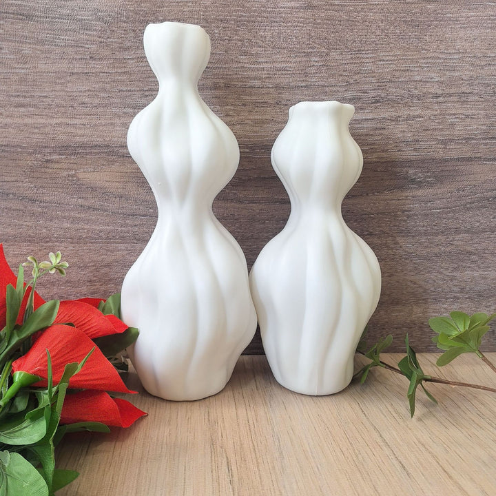 Abstract Textured Decorative Vase Karnz