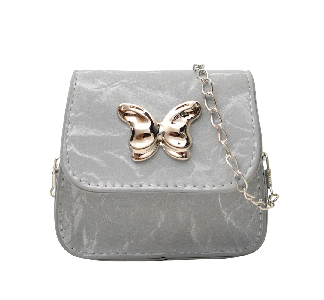 WoStylish Schmetterlingsverschluss Mini-Handtasche Karnz