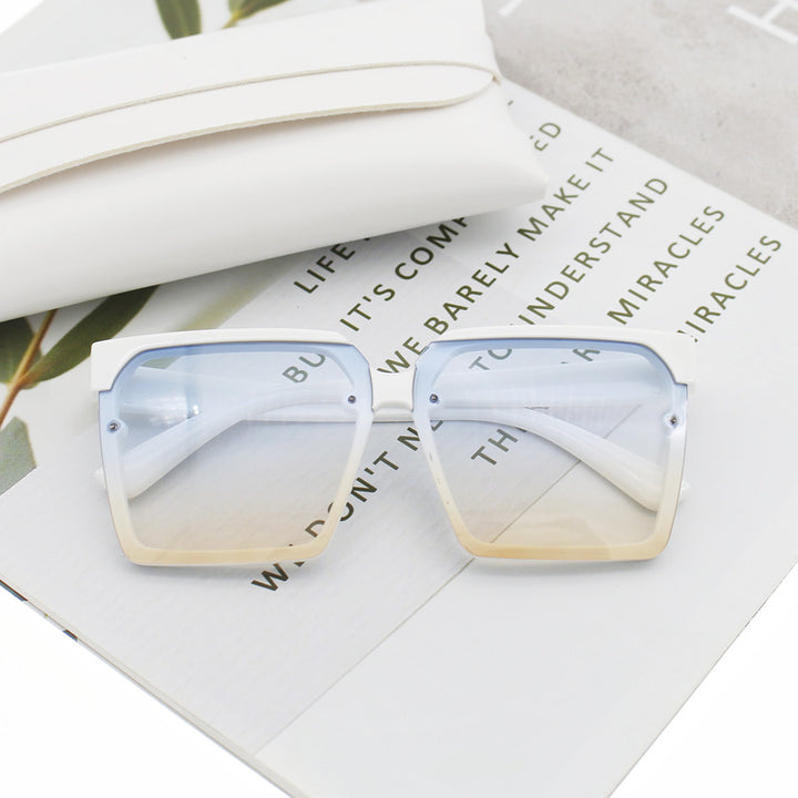 Damen große Geometrische Sonnenbrille Karnz