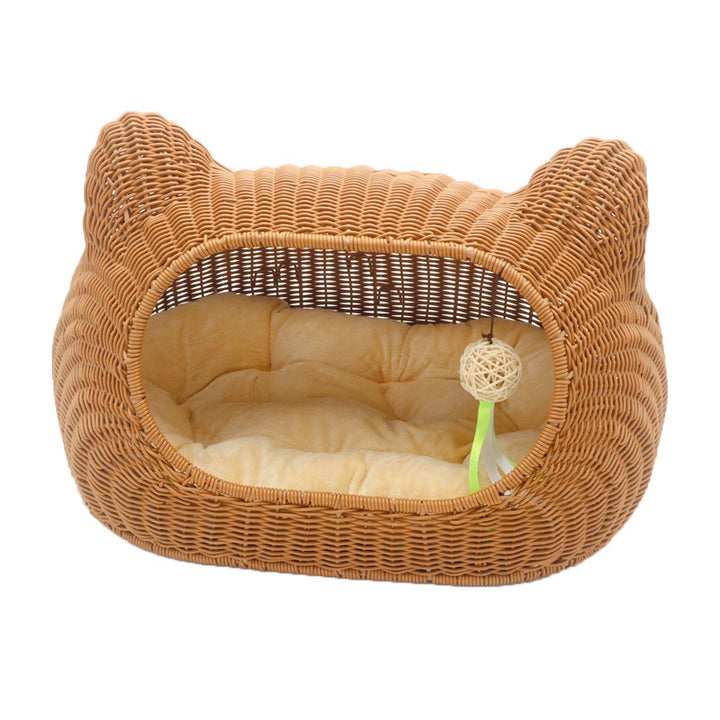Gemütlicher Katzenkorb mit Ohrendesign Karnz