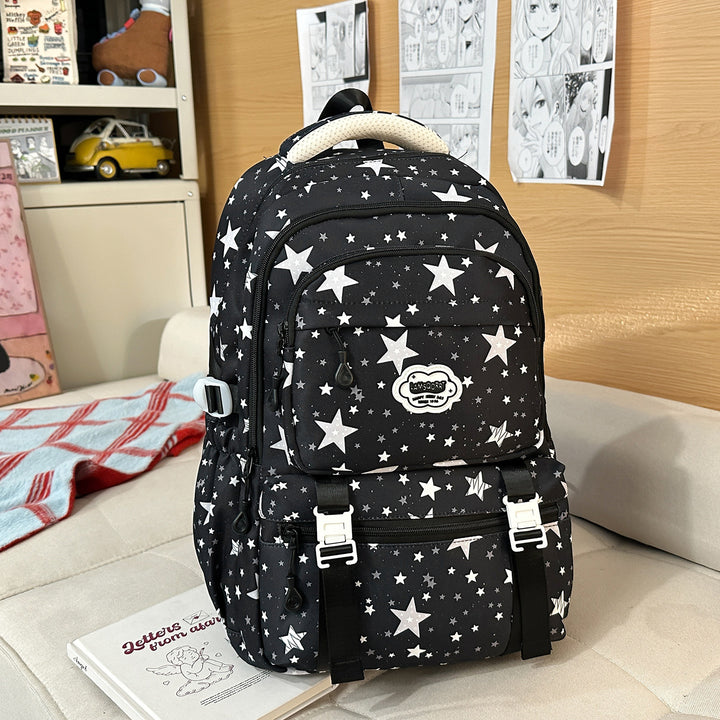 Trendiger Sternenprint Mehrfachfach-Rucksack