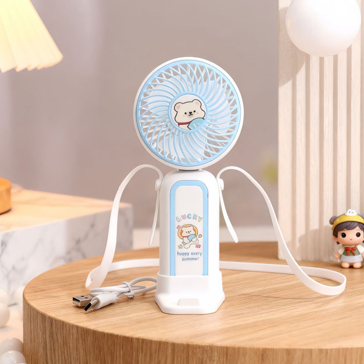 Damen Tragbarer Handventilator mit verspieltem Einhorn-Design Karnz