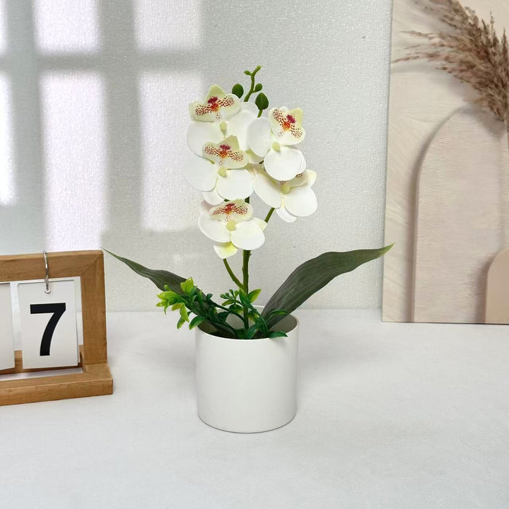 Künstliches Orchideenarrangement für die Wohnkultur-Dekoration