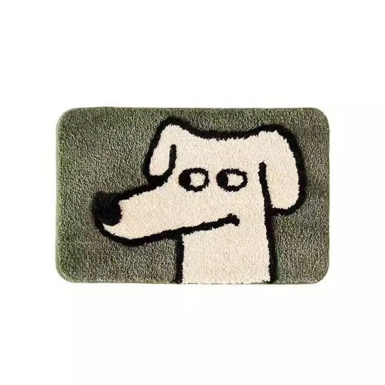 Cartoon-Hund-Themen-Badematte
