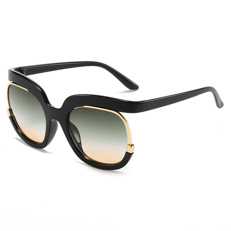 Damen Oversized Sonnenbrille mit elegantem Tortoise-Design Karnz