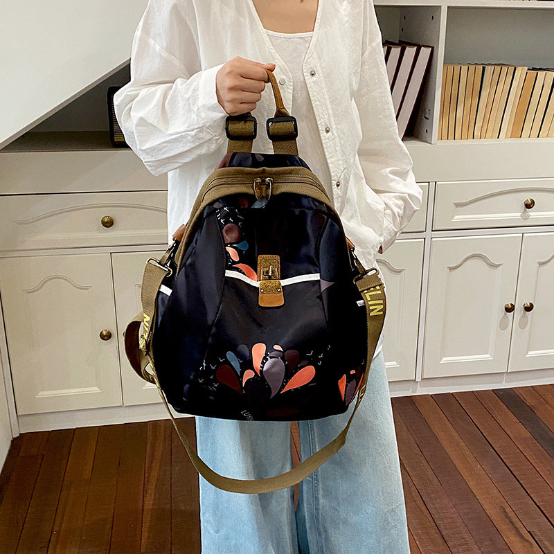 Künstlerischer Floral Zugbeutel Rucksack Karnz