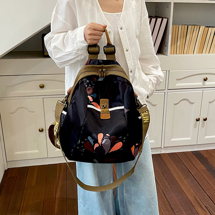 Künstlerischer Floral Zugbeutel Rucksack Karnz