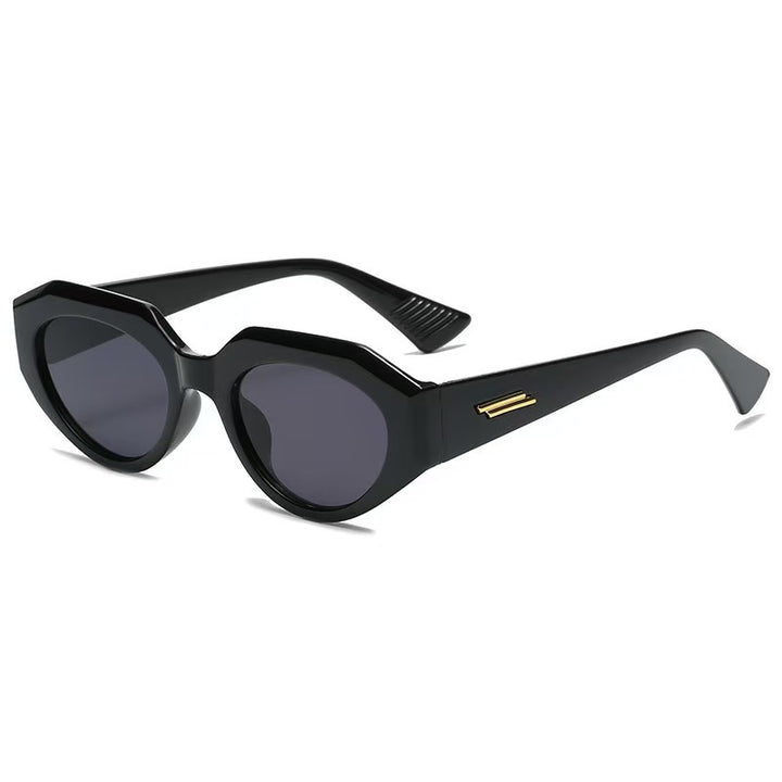 Fette geometrische Sonnenbrille Karnz