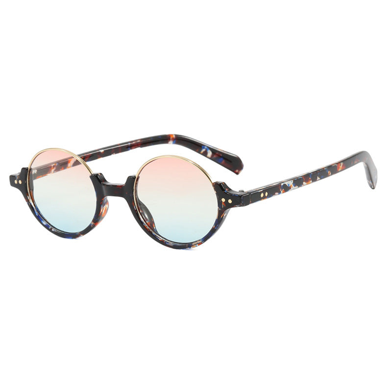 Damen runde Sonnenbrille mit elegantem Kunststoffrahmen Karnz