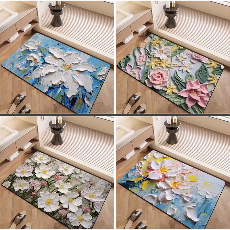 Luxuriöse strukturiertes Blumenteppich Karnz