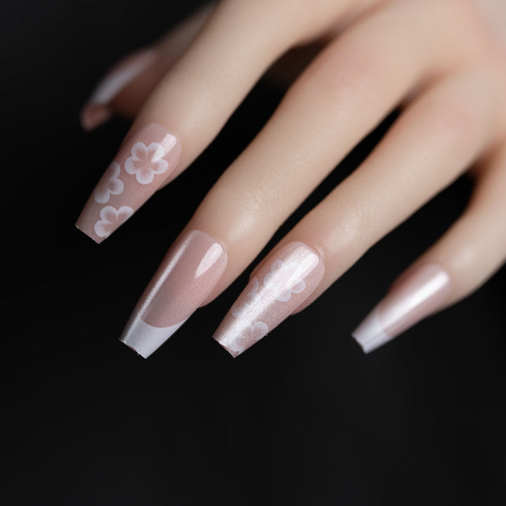 Künstlerisches Floral Press-On Nagel Set  1791110564