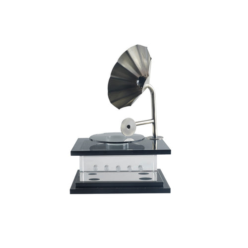 Vintage Dekorative Grammophon Skulptur