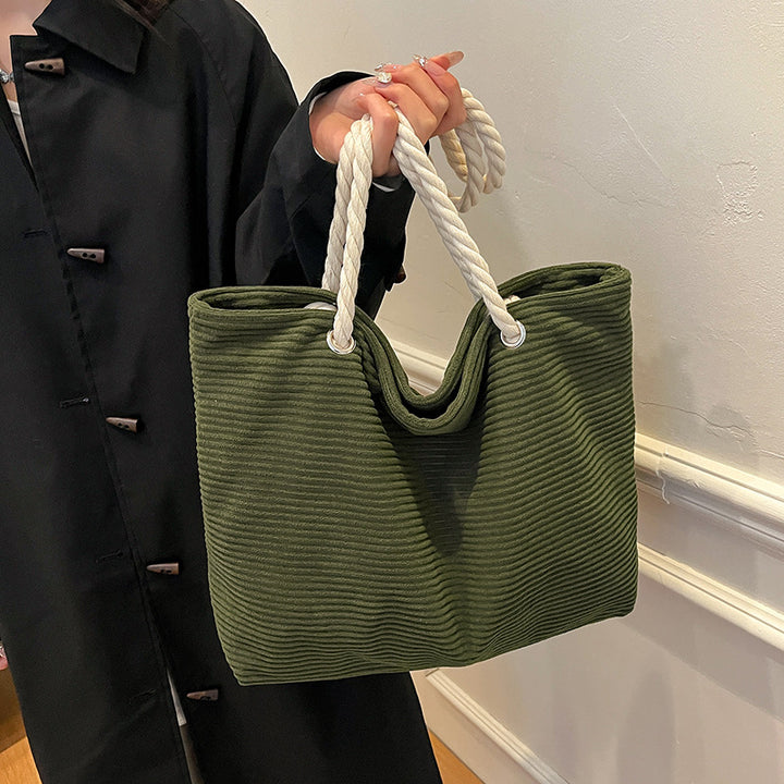 Stylische strukturierte Strandtasche Karnz