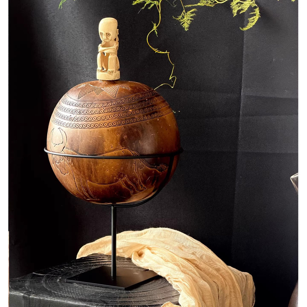 Dekorative Künstlerische Globus Skulptur