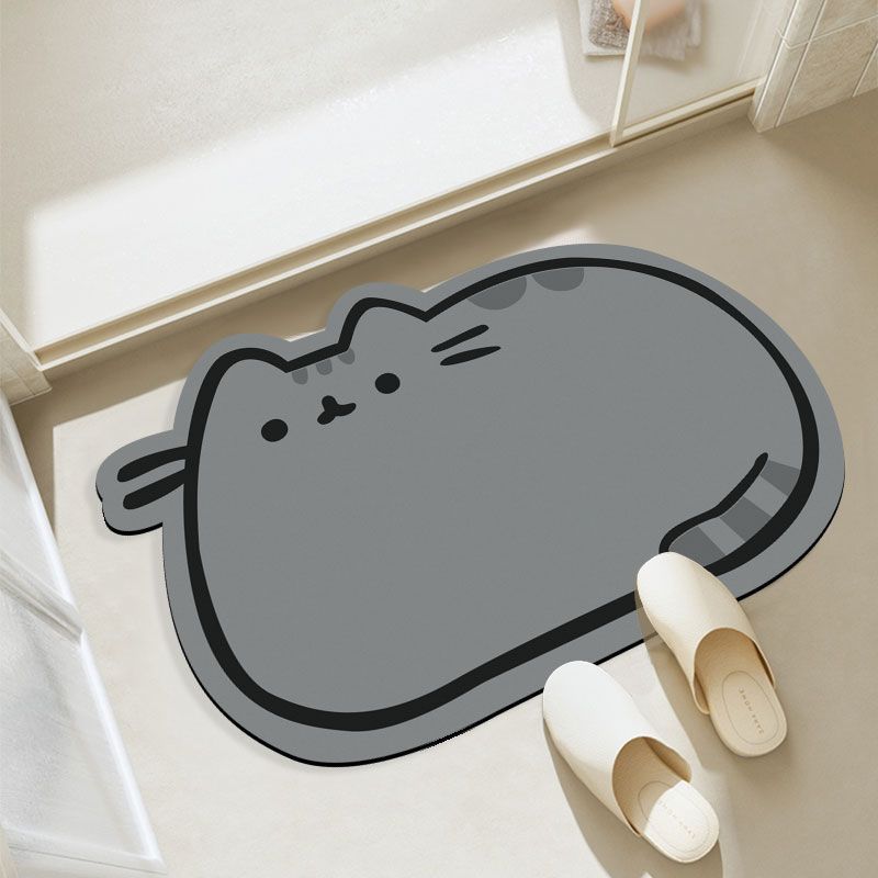 Katzenförmige Badmatte für Zuhause