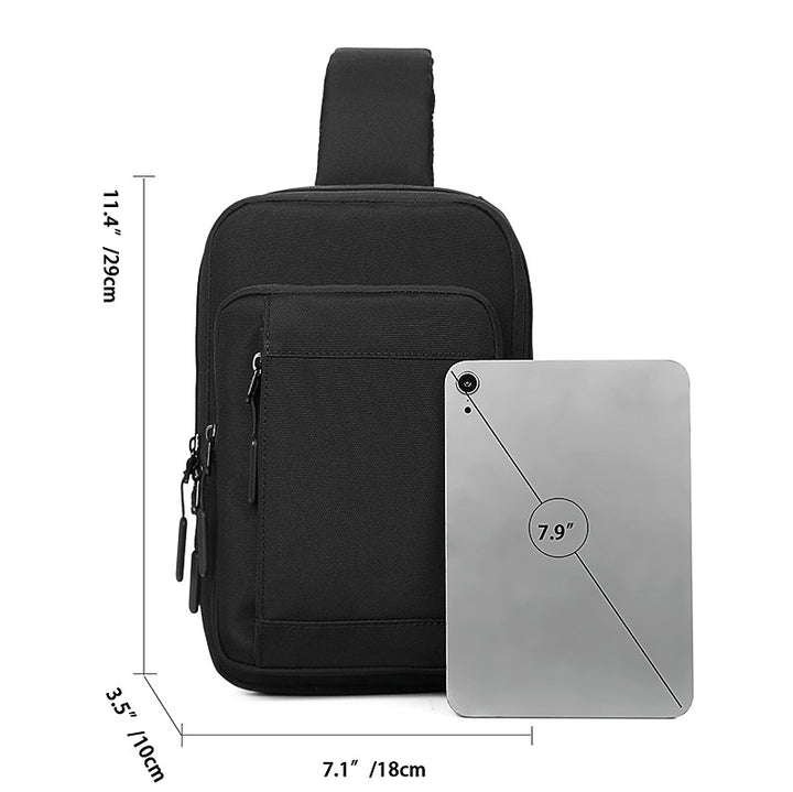 Kompakte Multi-Taschen Sling Bag Karnz