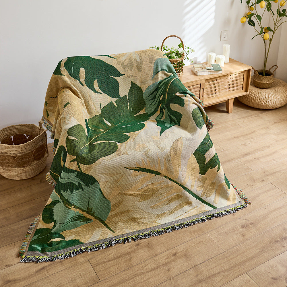Künstlerische Jacquard-Wurfdecke